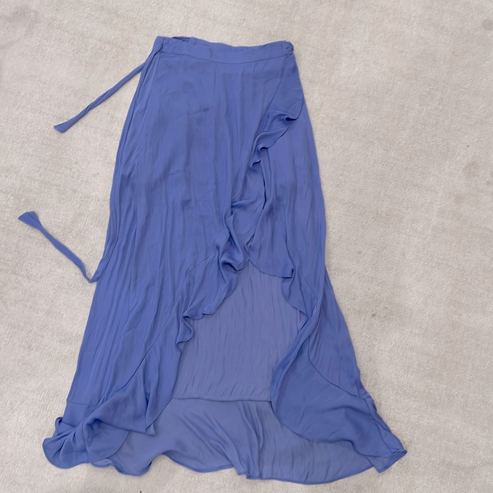 Naked Zebra High Low wrap skirt